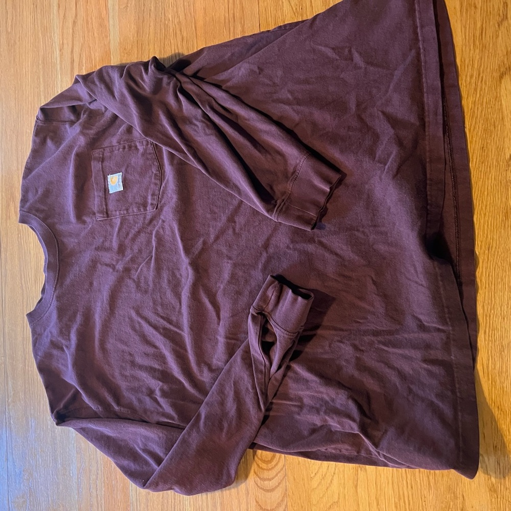 LS Carhartt Burgundy Teeshirt